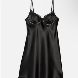 victoria secret Satin & Lace Embellished Cupped Mini Slip
